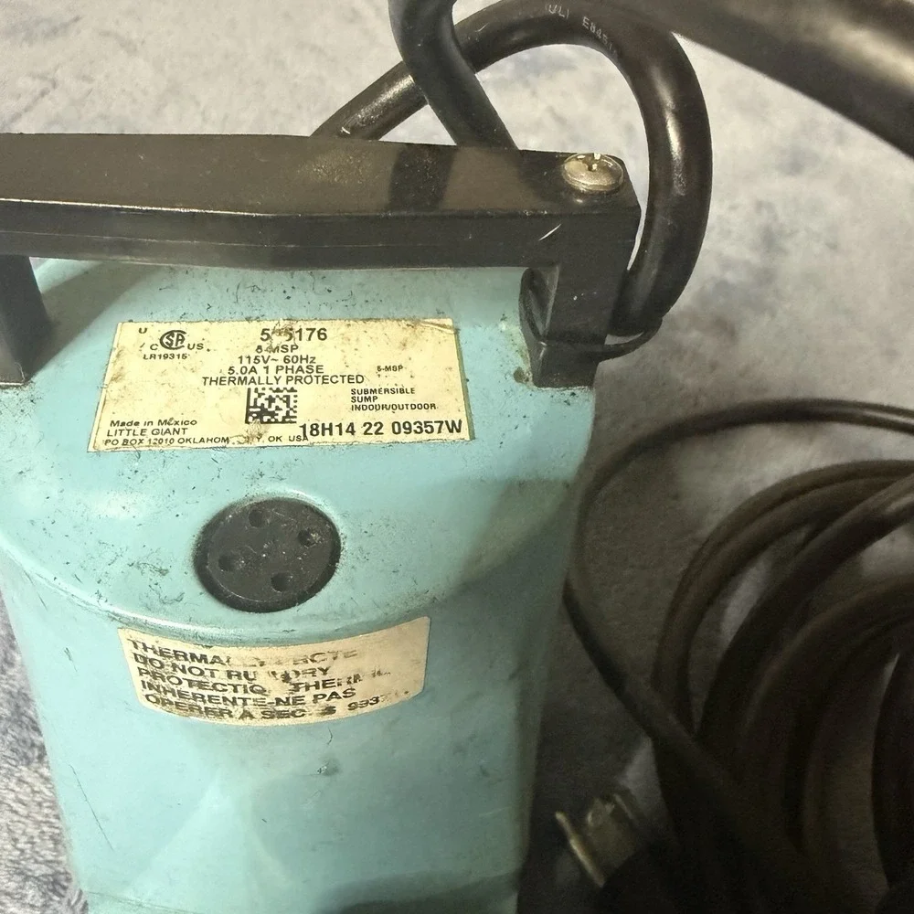 Little Giant Water Wizard Submersible Pump 505176 5-MSP